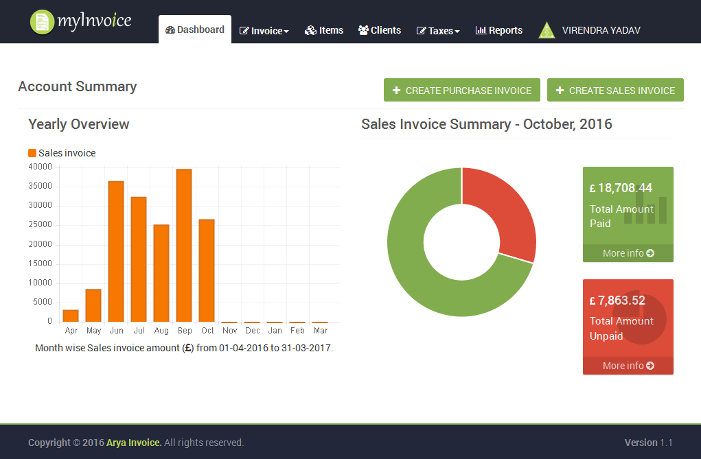 myInvoice preview